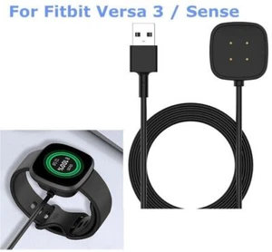 Wireless Charger For Fitbit Sense / Versa 3 Watch USB Fast Charging Dock Cable - Picture 1 of 6