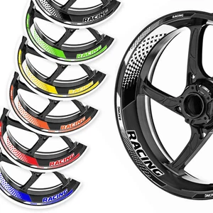 For Aprilia Dorsoduro 900 1200 750 Black Rim Sticker Graphic GP07 - Picture 1 of 16