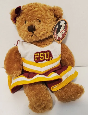 March Of Dimes FSU Florida State University Seminoles Cheerleader Plush Bear Cover