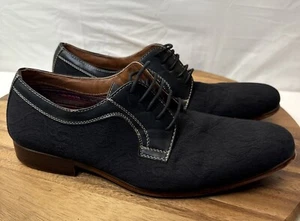 Ferro Aldo Shoes 9.5 Black  MFA-19380L-E Mens Round toe Contrast Stitching Lace - Picture 1 of 21