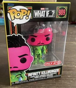 Funko Pop! Marvel What If? Infinity Killmonger #989 Blacklight Target exclusivo - Imagen 1 de 4