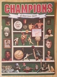'81 SMITHSONIAN CHAMPIONS OF AMERICAN SPORT **COMPLETE BOOK** IMPOSSIBLE TO FIND - Picture 1 of 10