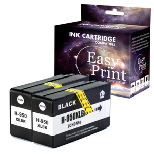 Cartucho de tinta 2BK 950XL repuesto para HP Officejet 8610 8615 8620 8625 8600 951XL - Imagen 1 de 1