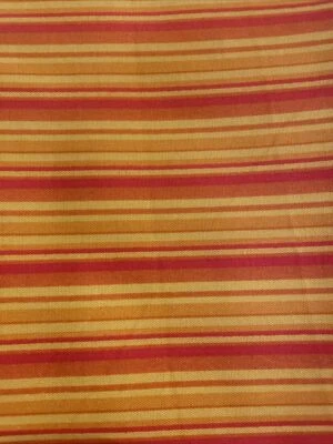 Orange Yellow Stripes Quilter's Candy Connecting Threads Cotton Fabric 36” x 44” - Image 1 of 4