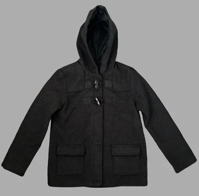 Crazy 8 连帽外套女孩尺寸 10/12 灰色正装切换夹克带口袋 — 第 1/4 张图片