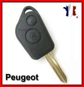 Coque Clé Plip Télécommande Clé Pour Peugeot Partner + Lame vierge - Imagen 1 de 2