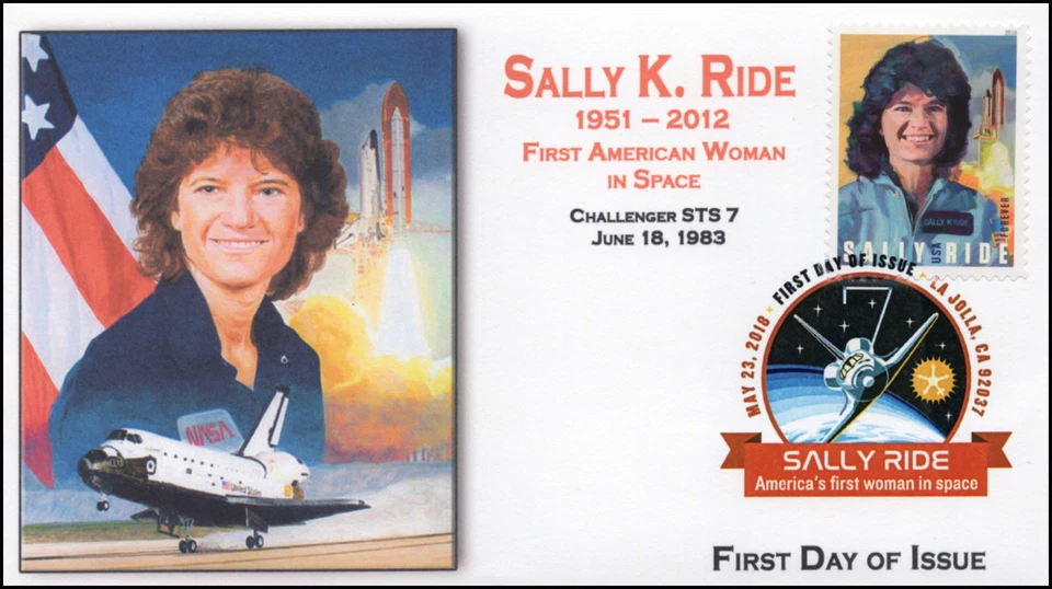 18-111, 2018, Sally K Ride, First Woman Astronaut, DCP, FDC, Space - Image 1 of 1