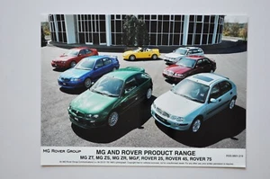 Car Press Photo - Rover Product Range (Rover 25, Rover 45, Rover 75) - Picture 1 of 1