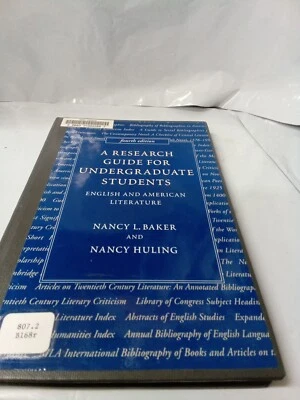 Research Guide for Undergraduates : English and American Literatu - Image 1 of 4