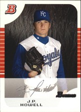 2005 Bowman Draft White Kansas City Royals Baseball Card #9 J.P. Howell /225