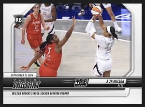 2024 PANINI INSTANT ⭐ A'JA WILSON ⭐ SEASON SCORING RECORD ☄️ N. 209 - Bild 1 von 2