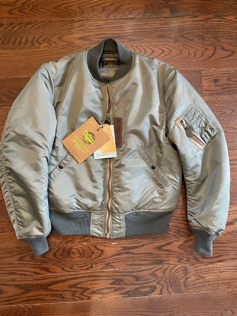 BUZZ RICKSON’S MA-1 XL Buzz Rickson's Type MA-1 Albert Turner & Co., Inc. Sage Green