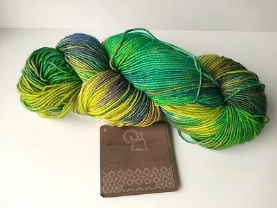 Araucania HUASCO Pintado a Mano Extra Fino Merino 1 Madeja Verde Azul Amarillo Foto 1 de 3