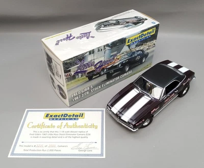 Fred Gibb's 1967 Camaro Z/28 Racecar 1:18 Scale Diecast By Exact Detail Replicas - Image 1 of 4