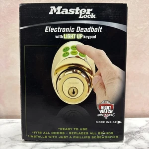 MASTER LOCK Elektronischer schlüsselloser Riegel mit beleuchtetem Tastenfeld dskp0605d - Bild 1 von 4