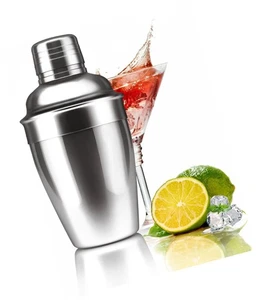 Zrorgons Edelstahl Cocktail Shaker - Klassischer Martini Mixer mit integriertem... - Bild 1 von 8