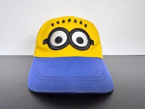 Despicable Me Minion Made Hat Cap Strap Back Boys 7-16X Yellow Blue Kids Youth - Picture 1 of 10