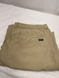 Patagonia Men’s Tan Chino Shorts Size 38 Small Flaws - Picture 1 of 6