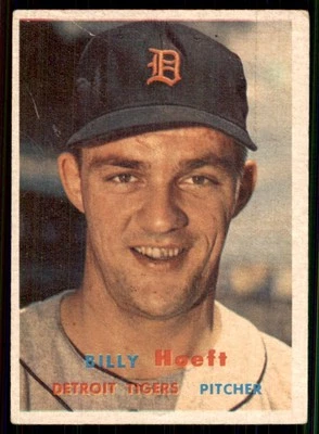 1957 Topps CREASES #60 Billy Hoeft Detroit Tigers - Image 1 of 2