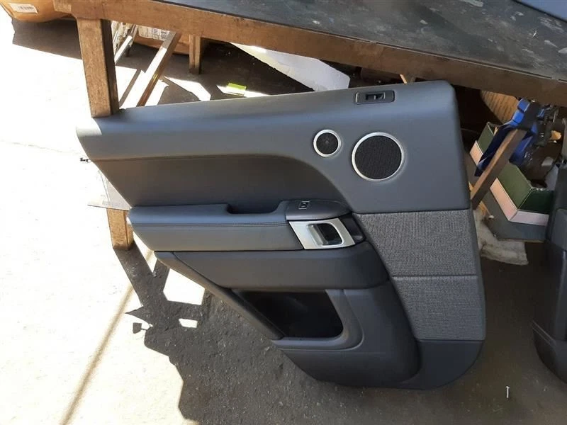 Range Rover Sport L494 Left Rear Door Panel Trim Cover Card Gray Leather - Image 1 of 4