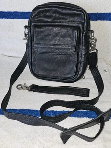 NEU VTG CORONADO Bison Leder Herren Umhängetasche verdeckte Tragetasche Hergestellt in den USA - Bild 1 von 19