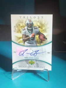 ๐ฅ2007 Upper Deck Trilogy Ronnie Brown Auto- /33 (Rare) Miami Dolphins-Mint - Picture 1 of 2