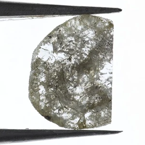 Lote de diamantes translúcidos sueltos naturales crudos rebanadas 8,88X6,41X1,12 mm 0,8 quilates - Imagen 1 de 2