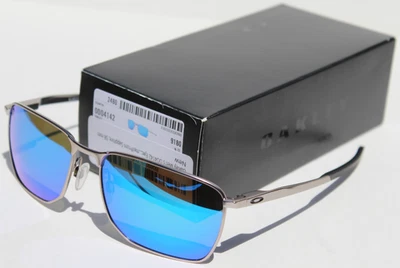 OAKLEY Ejector Sunglasses Satin Chrome/Prizm Sapphire OO4142-04 NEW - Image 1 of 4