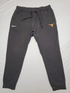 Nike Texas Longhorns Sweatpants Mens XL Club Fleece Jogger Gray Pockets - Picture 1 of 17