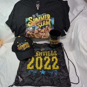 2022 SUMMERSLAM I WAS THERE Pin Shirt Cup Bag WWE SUPERSTORE NASHVILLE Lot - Bild 1 von 22