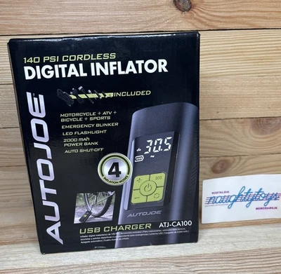 Inflador de bomba de aire digital inalámbrico Auto Joe ATJ-CA100 + Banco de energía - Nuevo y sellado Foto 1 de 4