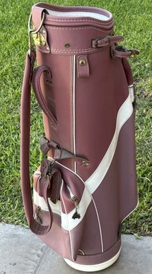 Vintage Hot Z ProGroup Golf Cart Bag 6-Way Divider Made USA Pink/Purple/Lavender - Image 1 of 4