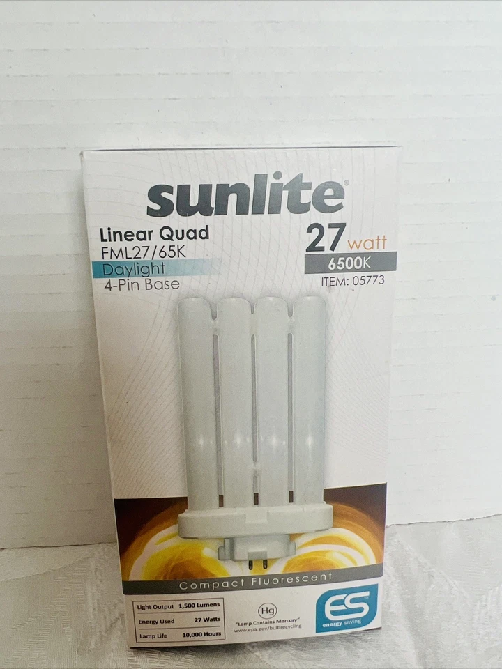 SUNLITE 65K, FML27, Compact Fluorescent Bulb Item#05773 - Image 1 of 4
