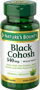 Nature's Bounty Black Cohosh Root Herbal Menopausal Support 540mg 100 capsules - Picture 1 of 4