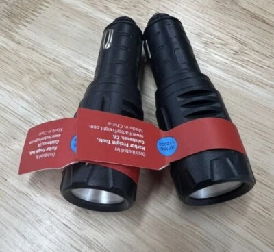 BC 2 PACK Mini Super Bright Flashlight Car cigarette Lighter Rechargeable 12V NEW