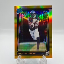 2021 Donruss Premium Stock Holo Gold Rated Rookie Card #280 Nico Collins TEXANS