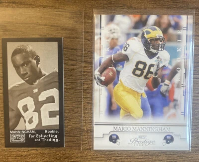 2008 Topps Mayo Mini MARIO MANNINGHAM (RC) +RC - NY GIANTS - Image 1 of 4
