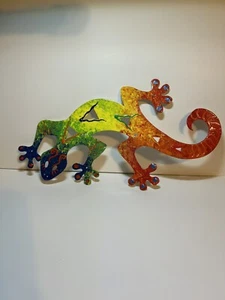 metal gecko aztec spiral Bright Colors Decorative - Picture 1 of 4