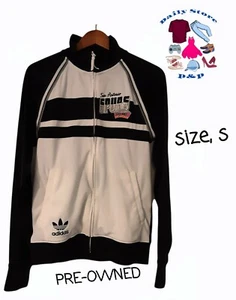 Vintage Adidas NBA San Antonio Spurs Men's Small  Warmup Shooting Jacket Zip Up - Picture 1 of 11