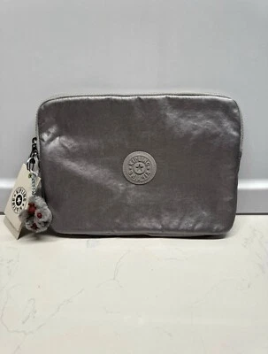 NUEVO CON ETIQUETAS Estuche para Tableta Kipling Lex Accesorio Bolsa Poliamida Acero Gris Metálico Foto 1 de 4