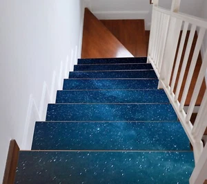 3D Starry Sky I201 Stair Risers Decoration Photo Mural Vinyl Decal Wallpaper E - Picture 1 of 6