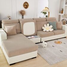 Sofa Sitzkissenbezug Stretch Kissenbezüg für 1-3 Sitzer Chaiselongue Möbelschutz