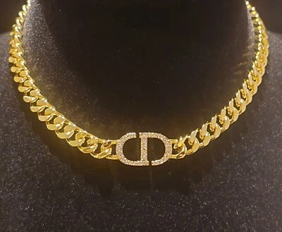 DIOR CD NECKLACE - Box & Dust Pouch included - Image 1 of 3