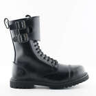 Młynki Camelot CS czarne 14 oczków podwójna klamra unisex bezpieczne stalowe buty na palce