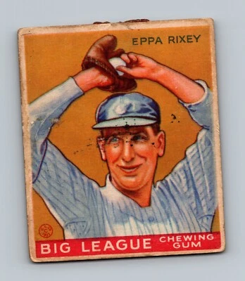 1933 Goudey #74 Eppa Rixey HOF LOW GRADE Vintage Baseball Card - Image 1 of 2