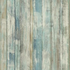 RoomMates Distressed Wood Peel and Stick Wallpaper Rustic Faux Wood Look New Gif - Picture 1 of 10