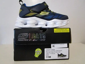 Skechers Toddler Boys Vortex Flash 17149LBJ Light Up Running Sneakers Blue Sz 11 - Picture 1 of 6