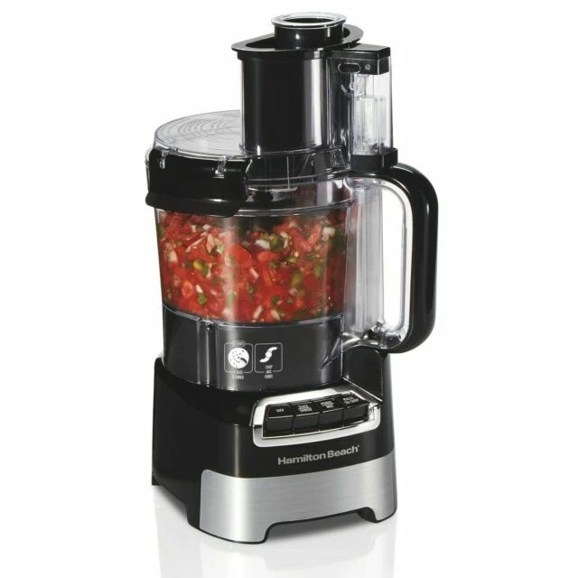 Hamilton Beach 10-Cup Food Processor - Black/Stainless (70723) - Image 1 of 1