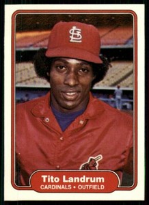 1982 Fleer AA Tito Landrum #118 NM-MT Or Better St. Louis Cardinals