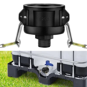 275 330 Gallon IBC Tote Water Tank Drain Adapter 2"Cam Lock for Garden Hose 3/4" - Picture 1 of 12